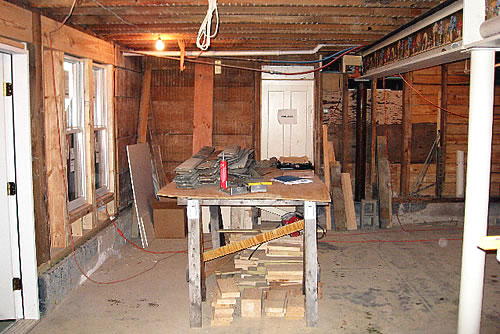 Bird-Werner kitchen looking toward the tool room